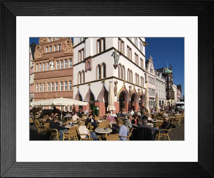 Framed Print : Market square, old town, Trier, Rhineland-Palatinate, Germany, Europe Framed Print : Market square, old town, Trier, Rhineland-Palatinate, Germany, Europe
