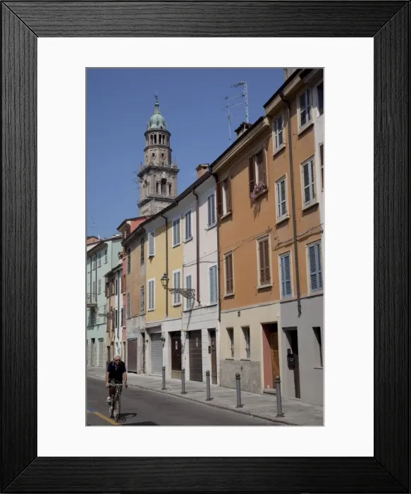 Framed Print : Colourful architecture, Parma, Emilia Romagna, Italy, Europe Framed Print : Colourful architecture, Parma, Emilia Romagna, Italy, Europe