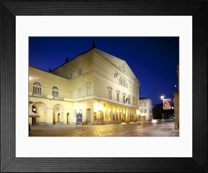 Framed Print : Regio Theatre at night, Parma, Emilia Romagna, Italy, Europe Framed Print : Regio Theatre at night, Parma, Emilia Romagna, Italy, Europe