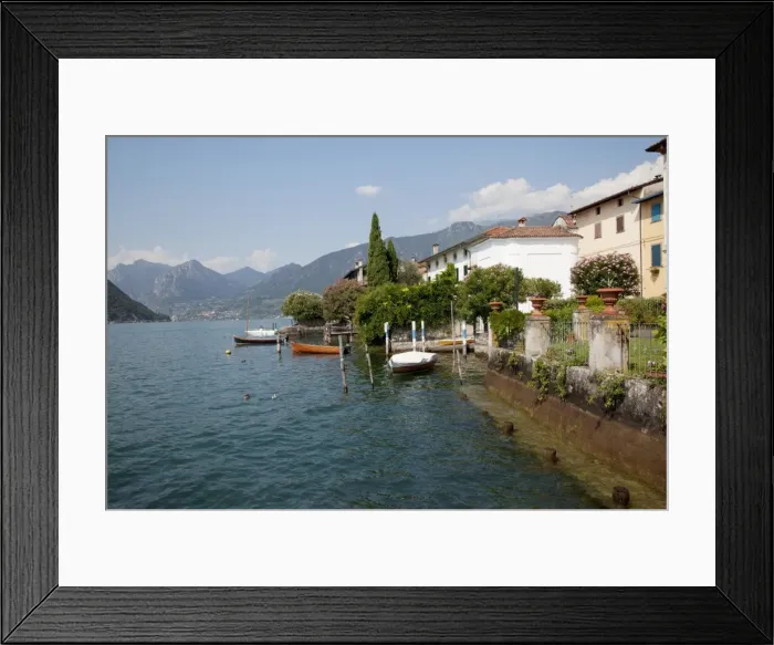 Framed Print : Lakeside, Sale Marasino, Lake Iseo, Lombardy, Italian Lakes, Italy, Europe Framed Print : Lakeside, Sale Marasino, Lake Iseo, Lombardy, Italian Lakes, Italy, Europe