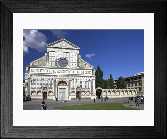 Framed Print : Exterior facade of the Basilica of Santa Maria Novella, Florence, UNESCO World Heritage Site Framed Print : Exterior facade of the Basilica of Santa Maria Novella, Florence, UNESCO World Heritage Site