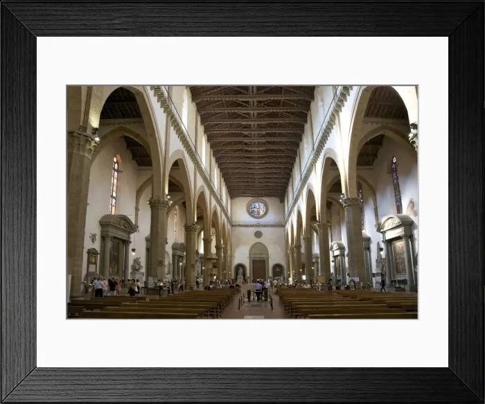 Framed Print : Nave and interior of the Basilica of Santa Croce, Florence, UNESCO World Heritage Site Framed Print : Nave and interior of the Basilica of Santa Croce, Florence, UNESCO World Heritage Site