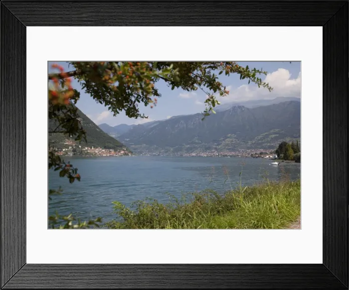 Framed Print : Lakeside near Sulzano, Lake Iseo, Lombardy, Italian Lakes, Italy, Europe Framed Print : Lakeside near Sulzano, Lake Iseo, Lombardy, Italian Lakes, Italy, Europe