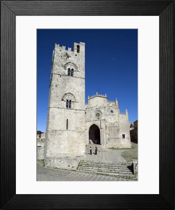 Framed Print : The Duomo, Erice, Sicily, Italy, Europe