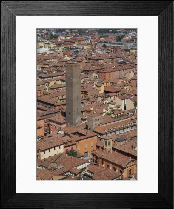 Framed Print : View from the Two Towers of Piazza di Porta Ravegnana, Bologna, Emilia Romagna Framed Print : View from the Two Towers of Piazza di Porta Ravegnana, Bologna, Emilia Romagna