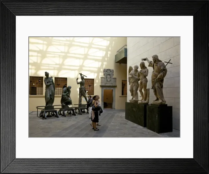 Framed Print : Copy of the Baptism of Christ, by Andrea Sansovino, Museo dell Opera del Duomo Framed Print : Copy of the Baptism of Christ, by Andrea Sansovino, Museo dell Opera del Duomo
