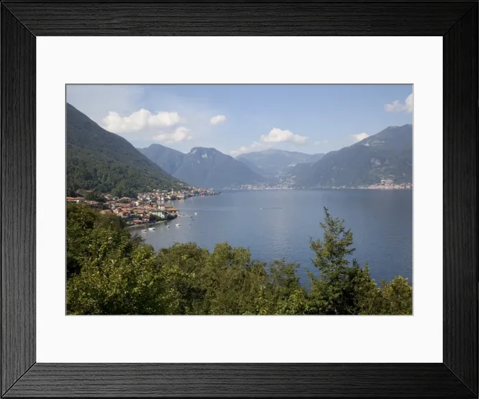 Framed Print : View of lakeside village, Lake Como, Lombardy, Italian Lakes, Italy, Europe Framed Print : View of lakeside village, Lake Como, Lombardy, Italian Lakes, Italy, Europe