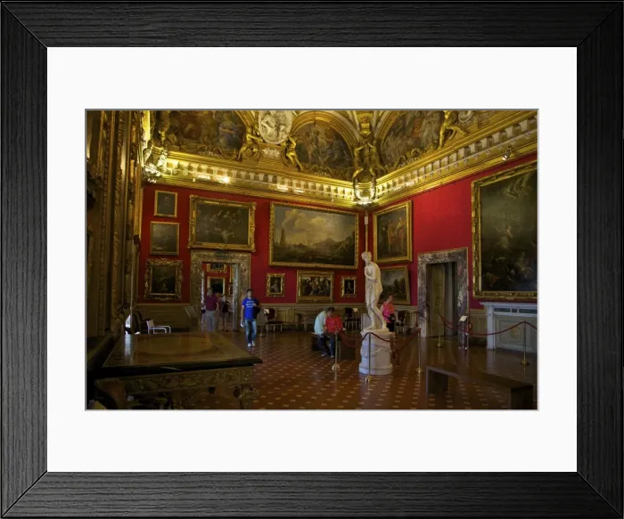 Framed Print : Royal Apartments, Palazzo Pitti, Florence, UNESCO World Heritage Site, Tuscany