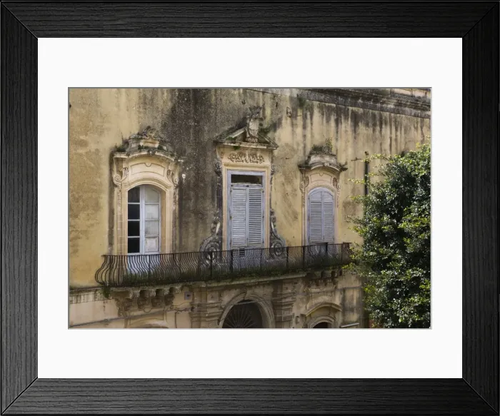 Framed Print : Baroque balcony, Noto, Sicily, Italy, Europe Framed Print : Baroque balcony, Noto, Sicily, Italy, Europe
