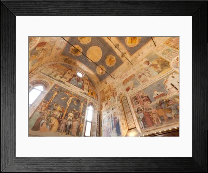 Framed Print : Altichieros frescoes in the St. Georges Oratory, Padua, Veneto, Italy, Europe
