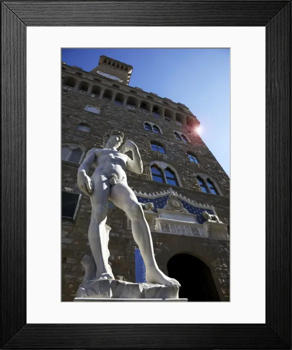 Framed Print : Statue of David by Michelangelo, Piazza della Signoria, Florence, UNESCO World Heritage Site Framed Print : Statue of David by Michelangelo, Piazza della Signoria, Florence, UNESCO World Heritage Site