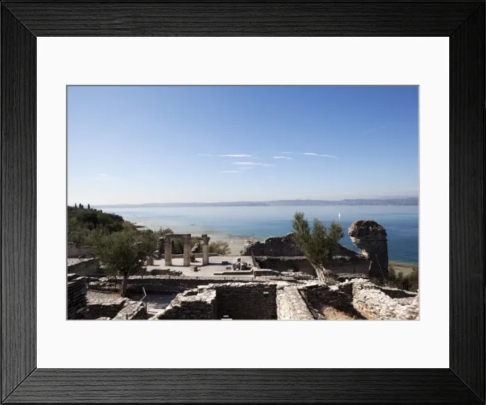 Framed Print : The Catullos Villa (Grotte di Catullo), Lake Garda, Italy, Europe Framed Print : The Catullos Villa (Grotte di Catullo), Lake Garda, Italy, Europe