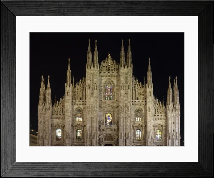 Framed Print : Duomo at night, Milan, Lombardy, Italy, Europe Framed Print : Duomo at night, Milan, Lombardy, Italy, Europe