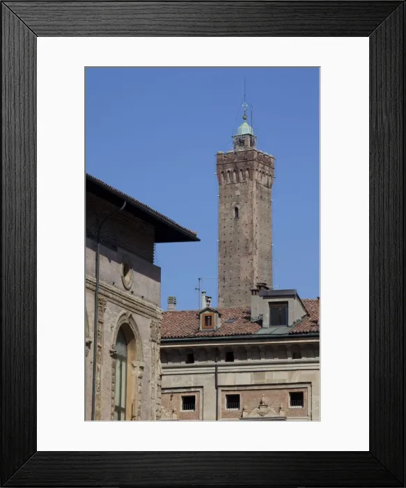 Framed Print : Asinelli Tower, Piazza Maggiore, Bologna, Emilia Romagna, Italy, Europe Framed Print : Asinelli Tower, Piazza Maggiore, Bologna, Emilia Romagna, Italy, Europe
