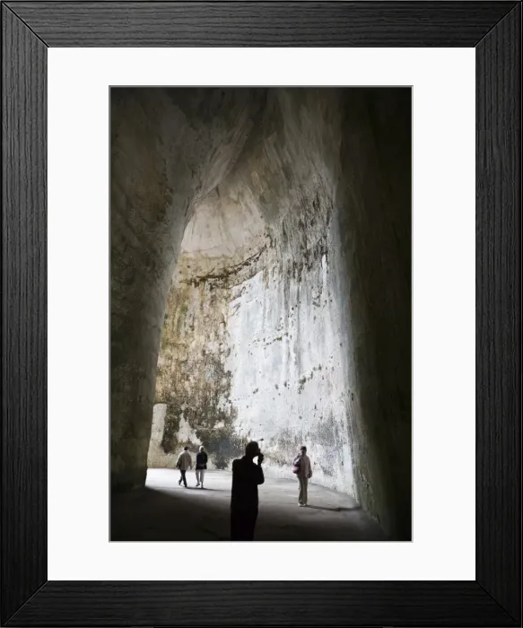 Framed Print : Interior of the Orecchio di Dionisio cavern, Neapolis, Siracusa, Sicily, Italy, Europe Framed Print : Interior of the Orecchio di Dionisio cavern, Neapolis, Siracusa, Sicily, Italy, Europe