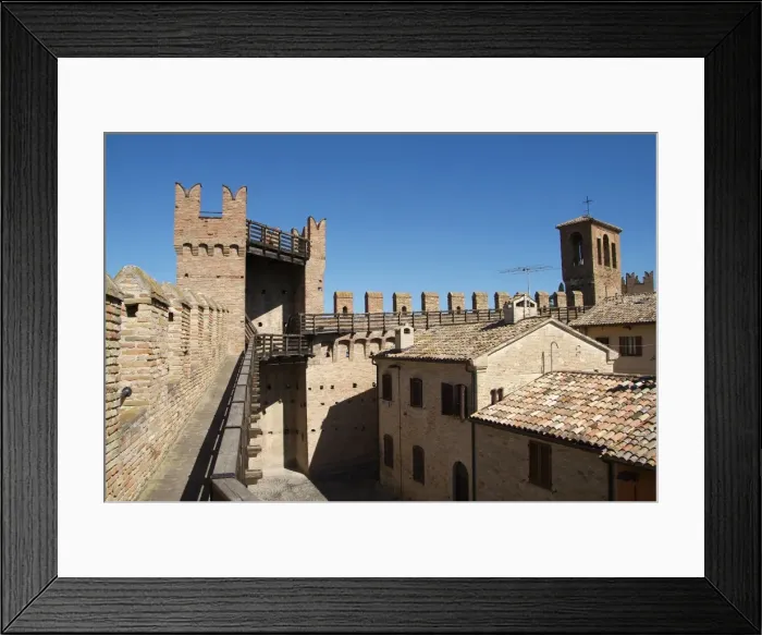 Framed Print : Gradara, old town, city wall, Adriatic coast, Emilia-Romagna, Italy, Europe Framed Print : Gradara, old town, city wall, Adriatic coast, Emilia-Romagna, Italy, Europe