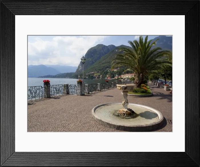 Framed Print : Promenade, Menaggio, Lake Como, Lombardy, Italian Lakes, Italy, Europe Framed Print : Promenade, Menaggio, Lake Como, Lombardy, Italian Lakes, Italy, Europe