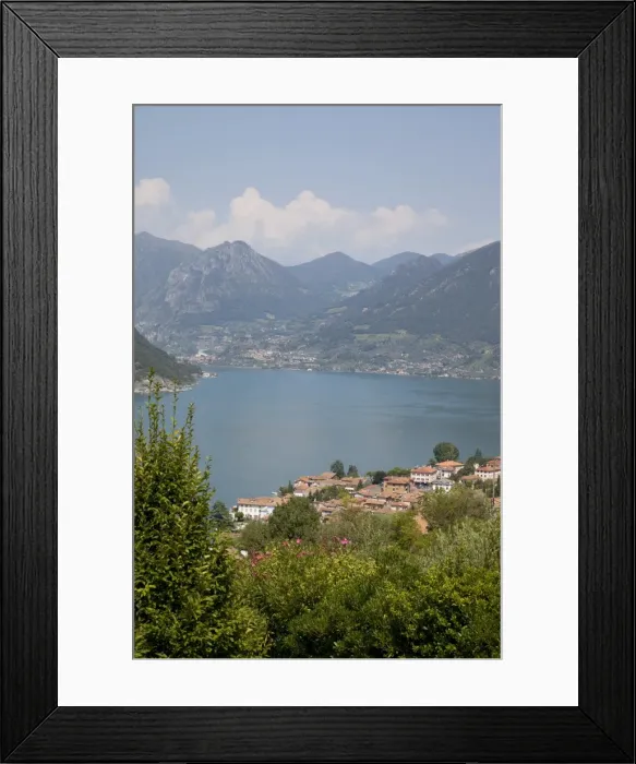 Framed Print : View of Lake Iseo near Sulzano, Lombardy, Italian Lakes, Italy, Europe Framed Print : View of Lake Iseo near Sulzano, Lombardy, Italian Lakes, Italy, Europe