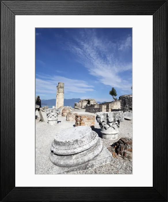 Framed Print : The Catullos Villa (Grotte di Catullo), Lake Garda, Italy, Europe Framed Print : The Catullos Villa (Grotte di Catullo), Lake Garda, Italy, Europe