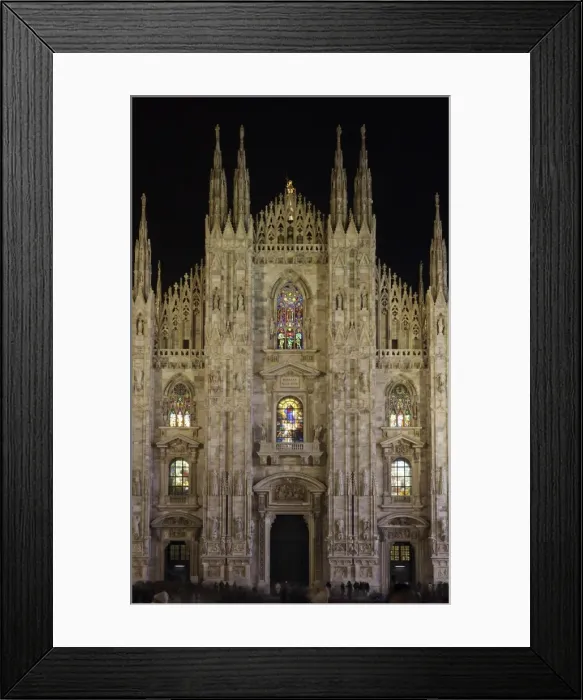 Framed Print : Duomo at night, Milan, Lombardy, Italy, Europe Framed Print : Duomo at night, Milan, Lombardy, Italy, Europe