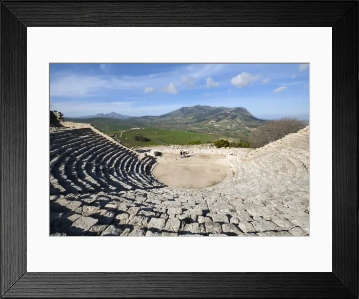 Framed Print : The Amphitheatre, Segesta, Sicily, Italy, Europe Framed Print : The Amphitheatre, Segesta, Sicily, Italy, Europe