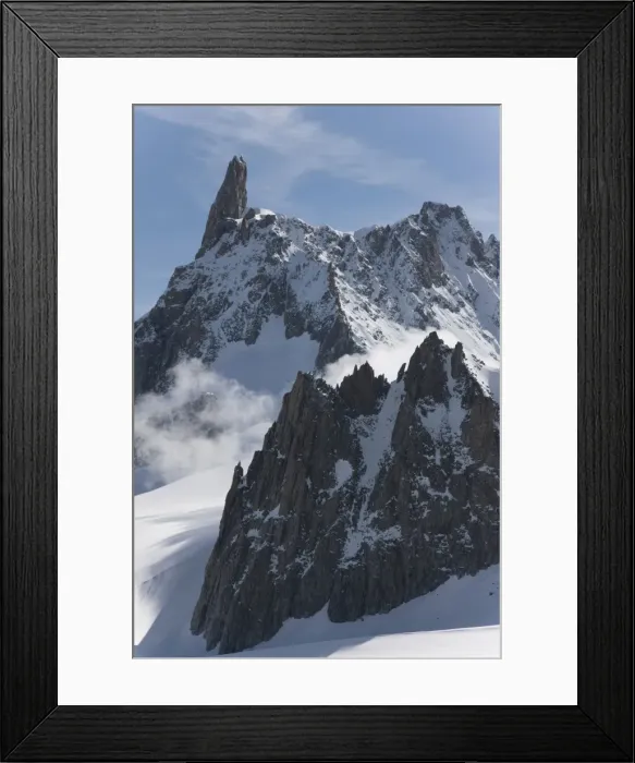 Framed Print : View of Mont Blanc Massif from Punta Helbronner, Courmayeur, Aosta Valley Framed Print : View of Mont Blanc Massif from Punta Helbronner, Courmayeur, Aosta Valley