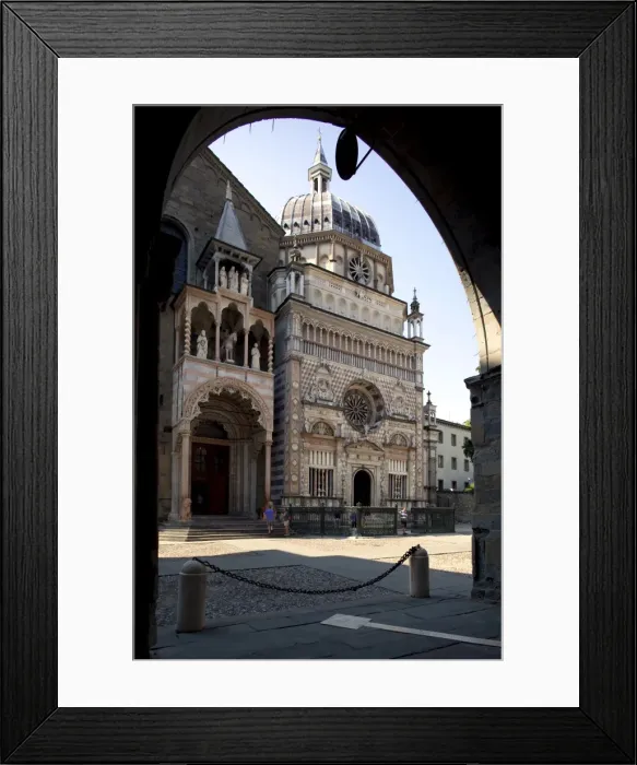 Framed Print : Colleoni Chapel through Archway, Piazza Vecchia, Bergamo, Lombardy, Italy, Europe Framed Print : Colleoni Chapel through Archway, Piazza Vecchia, Bergamo, Lombardy, Italy, Europe