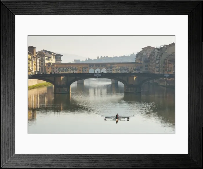 Framed Print : Ponte Santa Trinita and Ponte Vecchio over the River Arno, Florence, UNESCO World Heritage Site Framed Print : Ponte Santa Trinita and Ponte Vecchio over the River Arno, Florence, UNESCO World Heritage Site