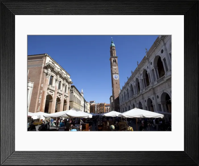 Framed Print : Piazza dei Signori and the Bissara tower, Vicenza, Veneto, Italy, Europe Framed Print : Piazza dei Signori and the Bissara tower, Vicenza, Veneto, Italy, Europe
