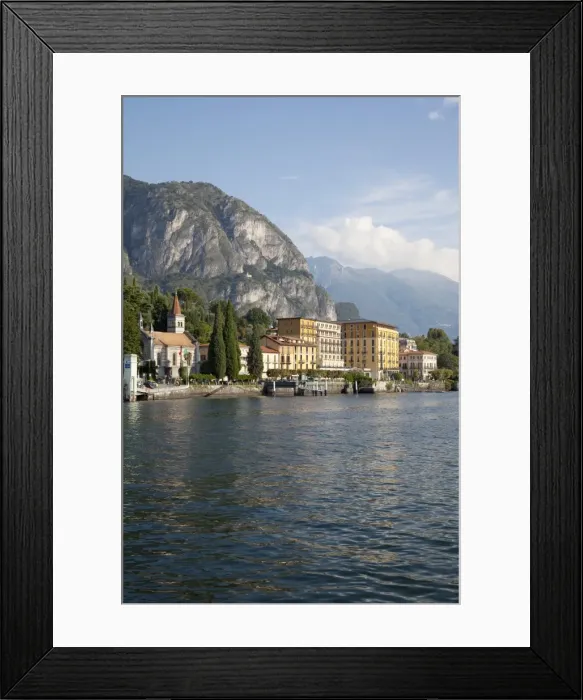 Framed Print : View of the town of Cadenabbia from ferry, Lake Como, Lombardy, Italian Lakes Framed Print : View of the town of Cadenabbia from ferry, Lake Como, Lombardy, Italian Lakes