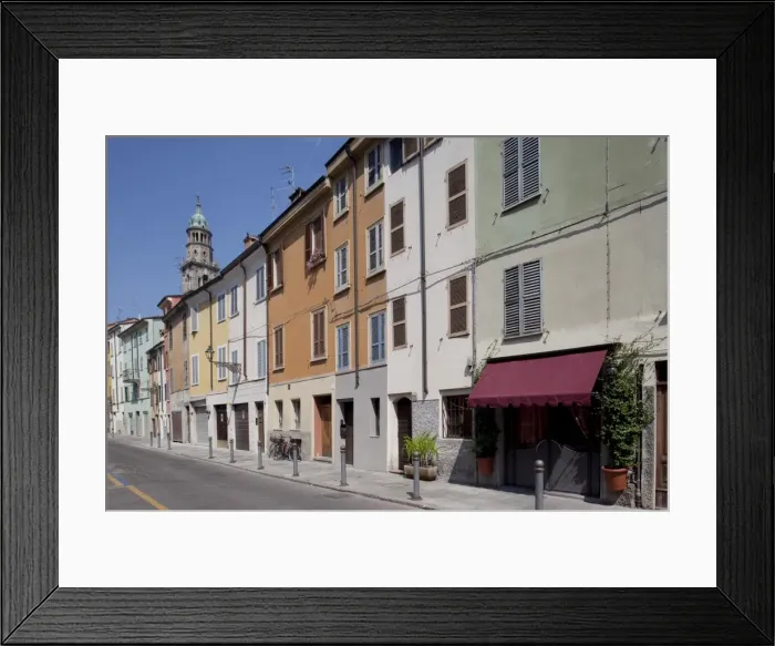 Framed Print : Colourful architecture, Parma, Emilia Romagna, Italy, Europe Framed Print : Colourful architecture, Parma, Emilia Romagna, Italy, Europe