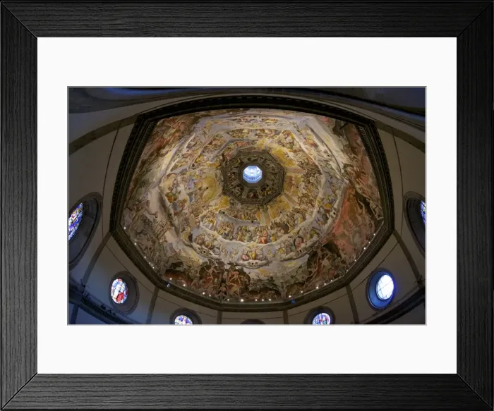 Framed Print : Last Judgement frescoes of the dome of Brunelleschi, by Vasari and Zuccari Framed Print : Last Judgement frescoes of the dome of Brunelleschi, by Vasari and Zuccari