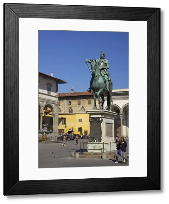 Framed Print : Equestrian statue of Duke Ferdinando I, by Giambologna, Piazza della Santissima Annunziata Framed Print : Equestrian statue of Duke Ferdinando I, by Giambologna, Piazza della Santissima Annunziata