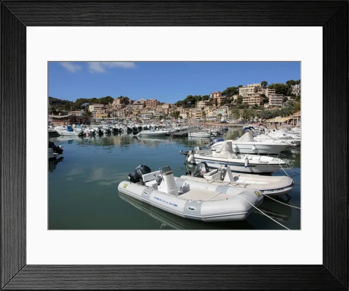 Framed Print : Port de Soller, Mallorca, Balearic Islands, Spain, Mediterranean, Europe Framed Print : Port de Soller, Mallorca, Balearic Islands, Spain, Mediterranean, Europe
