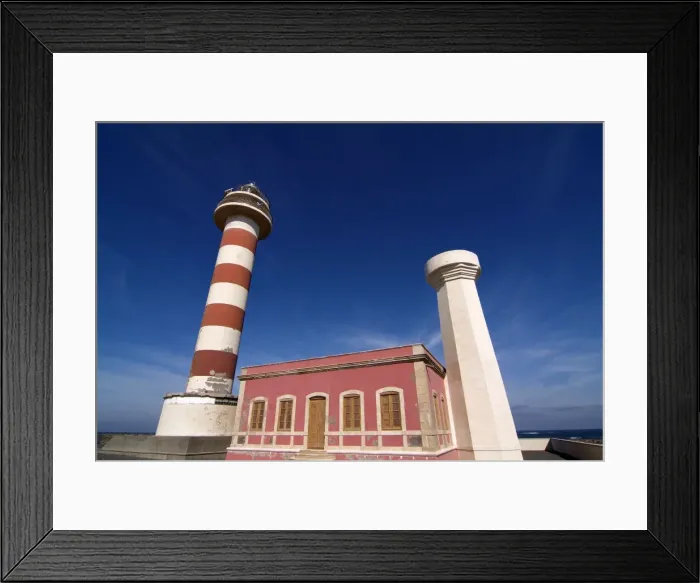 Framed Print : Faro de Toston near El Costillo, Fuerteventura, Canary Islands, Spain, Europe