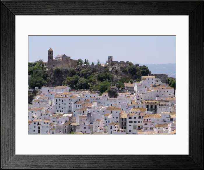 Framed Print : White village of Caucin, Sierra Bermeja, Andalusia, Spain, Europe Framed Print : White village of Caucin, Sierra Bermeja, Andalusia, Spain, Europe