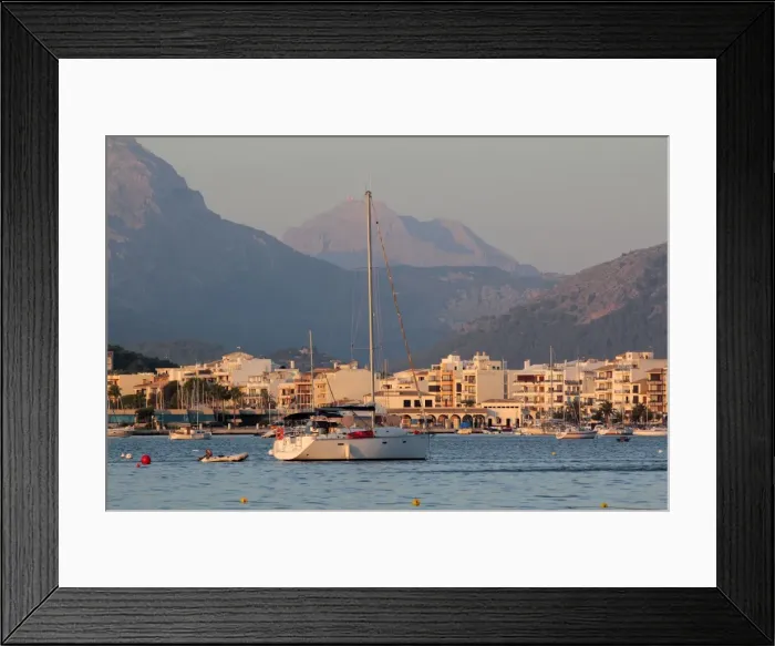 Framed Print : Port de Pollenca, Mallorca, Balearic Islands, Spain, Mediterranean, Europe Framed Print : Port de Pollenca, Mallorca, Balearic Islands, Spain, Mediterranean, Europe