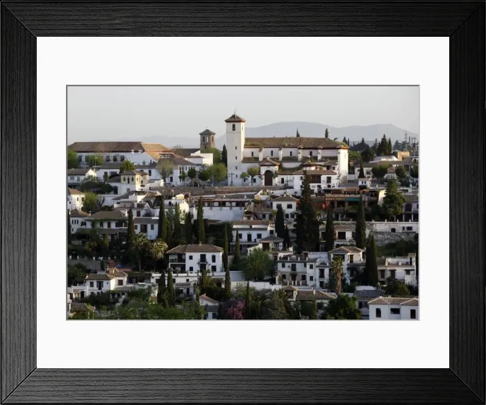 Framed Print : View of the Albaicin, Granada, Andalucia, Spain, Europe Framed Print : View of the Albaicin, Granada, Andalucia, Spain, Europe