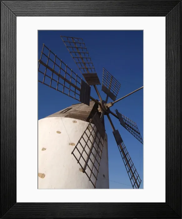 Framed Print : Windmill near Valle de Santa Ines, Fuerteventura, Canary Islands, Spain, Europe Framed Print : Windmill near Valle de Santa Ines, Fuerteventura, Canary Islands, Spain, Europe