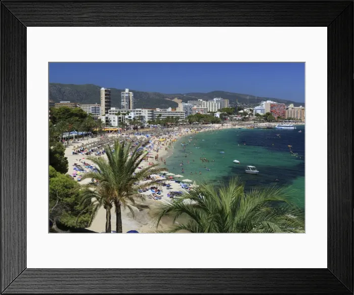 Framed Print : Magaluf, Mallorca (Majorca), Balearic Islands, Spain, Mediterranean, Europe