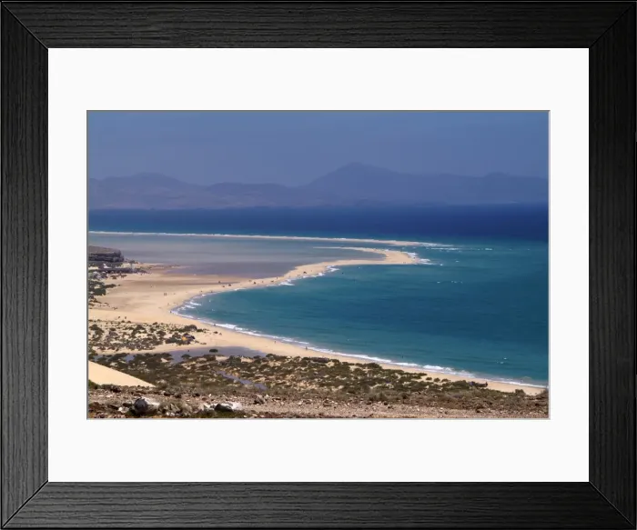 Framed Print : Playas de Sotavento, Fuerteventura, Canary Islands, Spain, Atlantic, Europe Framed Print : Playas de Sotavento, Fuerteventura, Canary Islands, Spain, Atlantic, Europe