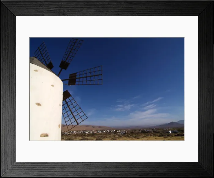 Framed Print : Windmill near Valle de Santa Ines, Fuerteventura, Canary Islands, Spain, Europe Framed Print : Windmill near Valle de Santa Ines, Fuerteventura, Canary Islands, Spain, Europe