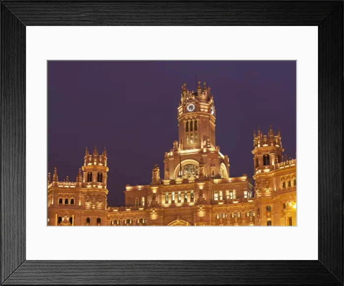 Framed Print : Palacio de Comunicaciones in Plaza de Cibeles, Madrid, Spain, Europe