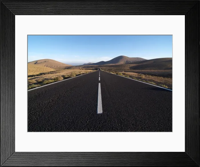 Framed Print : Road near La Pared, Fuerteventura, Canary Islands, Spain, Europe Framed Print : Road near La Pared, Fuerteventura, Canary Islands, Spain, Europe
