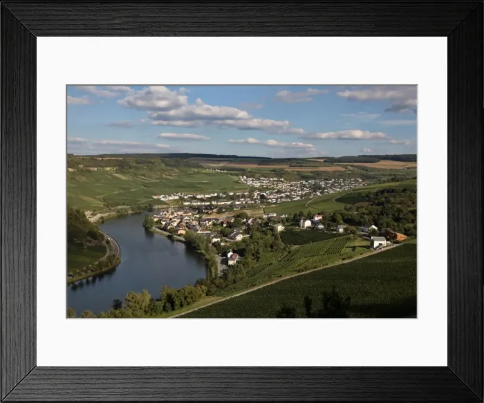 Framed Print : Village of Machtum, Mosel Valley, Luxembourg, Europe Framed Print : Village of Machtum, Mosel Valley, Luxembourg, Europe