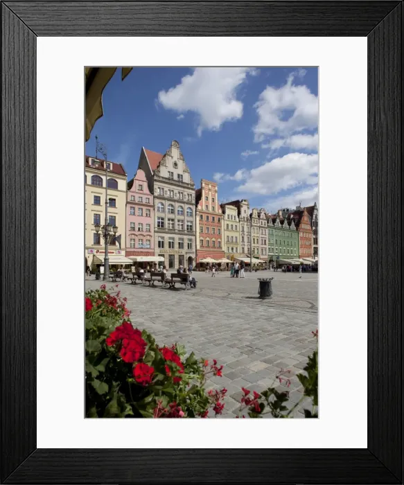 Framed Print : Market Square from cafe, Old Town, Wroclaw, Silesia, Poland, Europe Framed Print : Market Square from cafe, Old Town, Wroclaw, Silesia, Poland, Europe