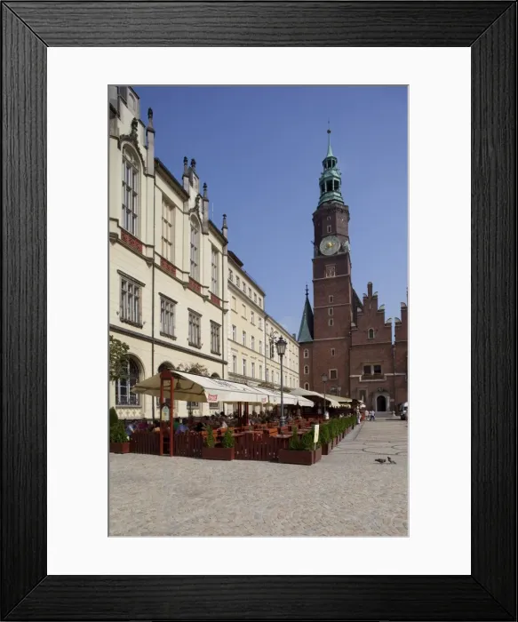 Framed Print : Market Square and Town Hall, Old Town, Wroclaw, Silesia, Poland, Europe Framed Print : Market Square and Town Hall, Old Town, Wroclaw, Silesia, Poland, Europe