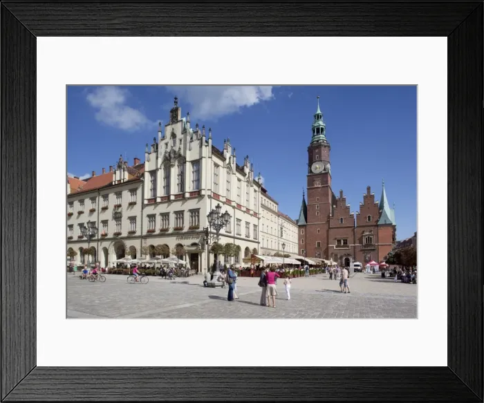 Framed Print : Market Square and Town Hall, Old Town, Wroclaw, Silesia, Poland, Europe Framed Print : Market Square and Town Hall, Old Town, Wroclaw, Silesia, Poland, Europe