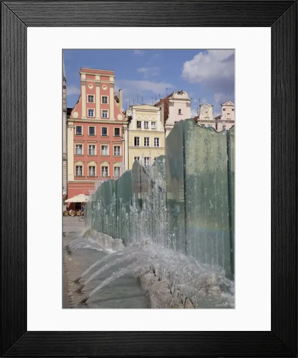 Framed Print : Market Square architecture and fountain, Old Town, Wroclaw, Silesia, Poland, Europe Framed Print : Market Square architecture and fountain, Old Town, Wroclaw, Silesia, Poland, Europe