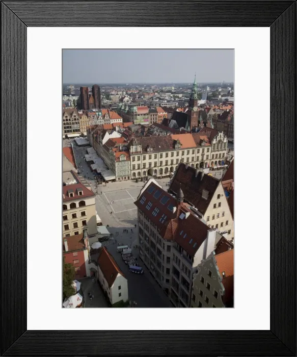 Framed Print : Market Square from St. Elisabeth Church, Old Town, Wroclaw, Silesia, Poland, Europe Framed Print : Market Square from St. Elisabeth Church, Old Town, Wroclaw, Silesia, Poland, Europe